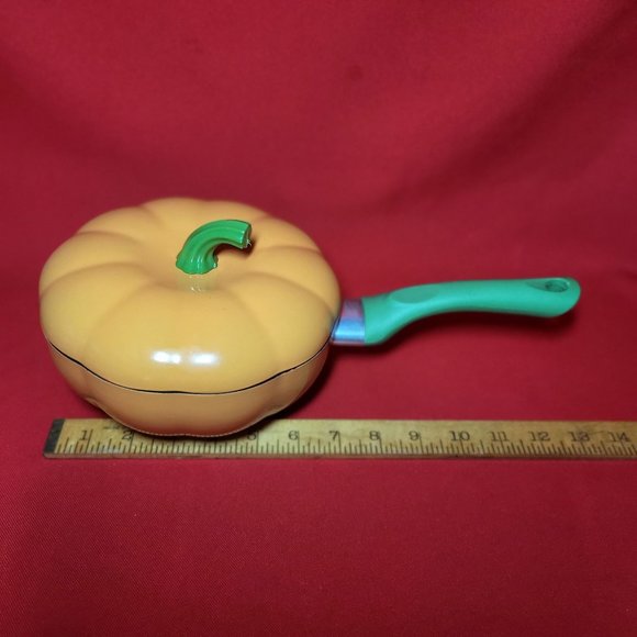 Nonstick Pumpkin Pan with Lid Aluminum Steel Saucepan Induction Cookware - Picture 7 of 10